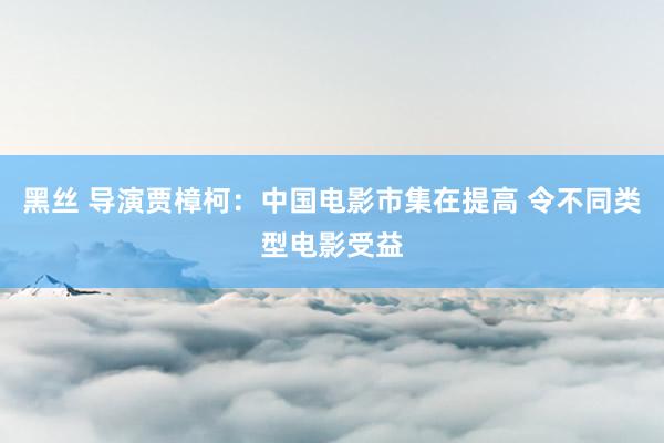 黑丝 导演贾樟柯：中国电影市集在提高 令不同类型电影受益