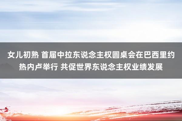 女儿初熟 首届中拉东说念主权圆桌会在巴西里约热内卢举行 共促世界东说念主权业绩发展