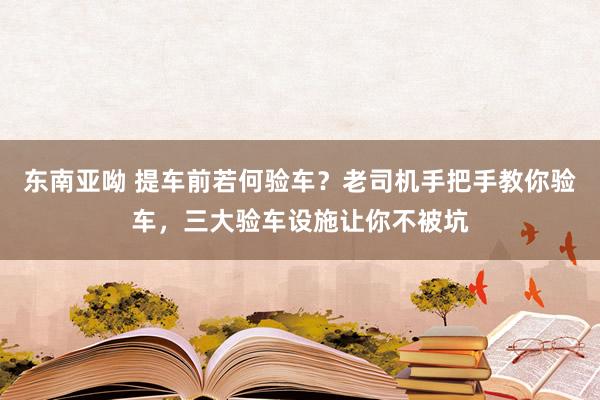 东南亚呦 提车前若何验车？老司机手把手教你验车，三大验车设施让你不被坑