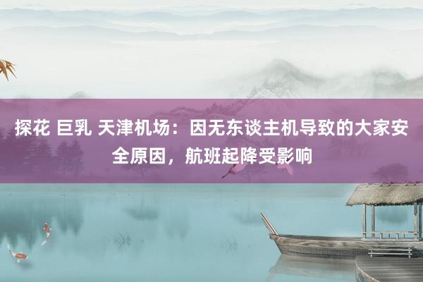 探花 巨乳 天津机场：因无东谈主机导致的大家安全原因，航班起降受影响