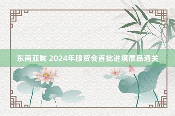 东南亚呦 2024年服贸会首批进境展品通关