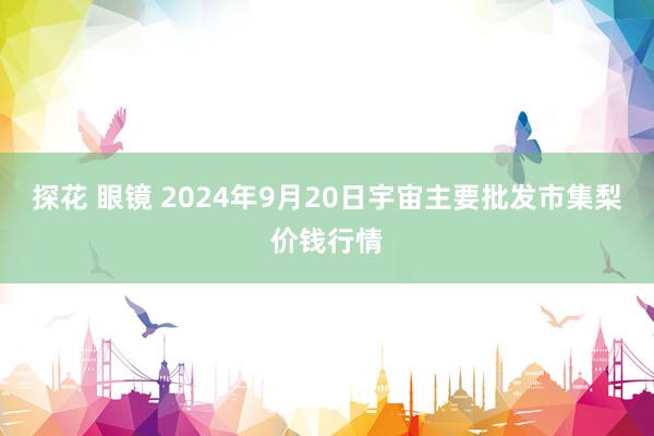探花 眼镜 2024年9月20日宇宙主要批发市集梨价钱行情