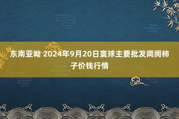 东南亚呦 2024年9月20日寰球主要批发阛阓柿子价钱行情