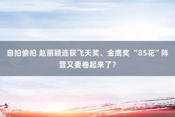 自拍偷拍 赵丽颖连获飞天奖、金鹰奖 “85花”阵营又要卷起来了？