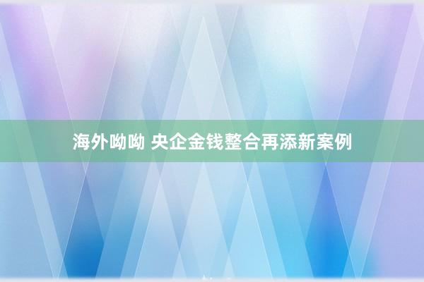 海外呦呦 央企金钱整合再添新案例