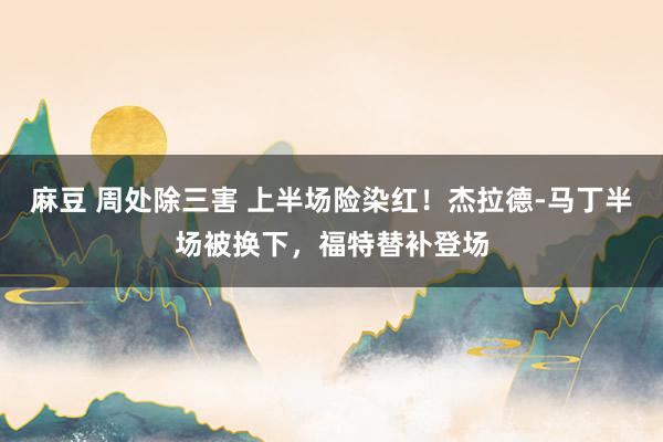 麻豆 周处除三害 上半场险染红！杰拉德-马丁半场被换下，福特替补登场
