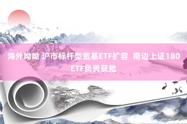 海外呦呦 沪市标杆型宽基ETF扩容  南边上证180ETF负责获批