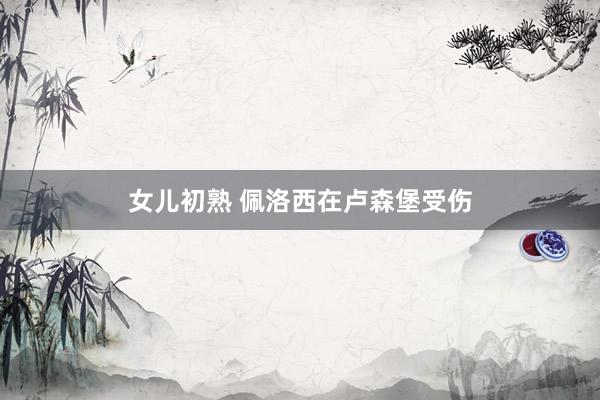 女儿初熟 佩洛西在卢森堡受伤