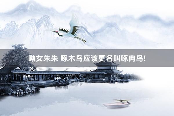 呦女朱朱 啄木鸟应该更名叫啄肉鸟!