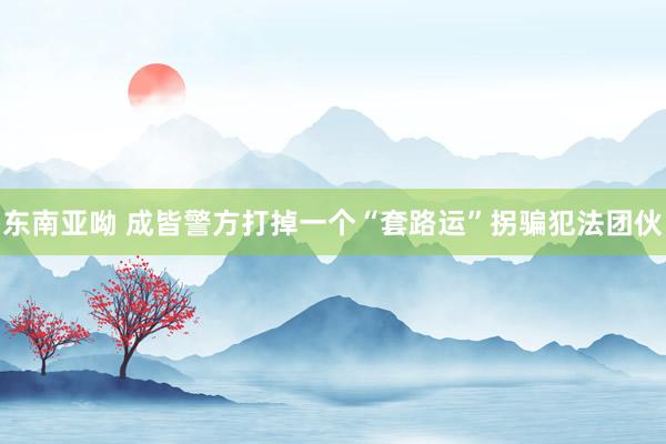 东南亚呦 成皆警方打掉一个“套路运”拐骗犯法团伙