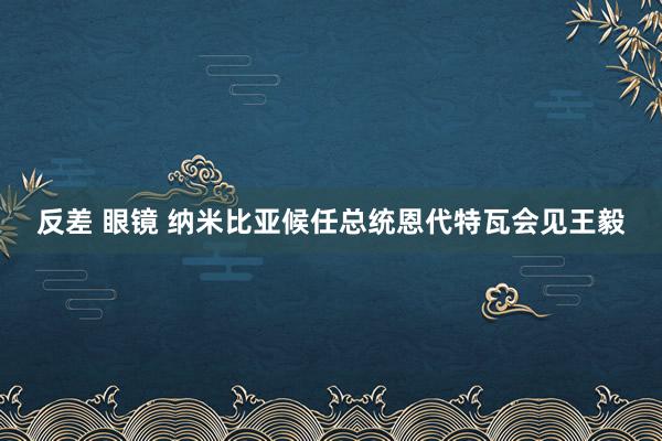 反差 眼镜 纳米比亚候任总统恩代特瓦会见王毅