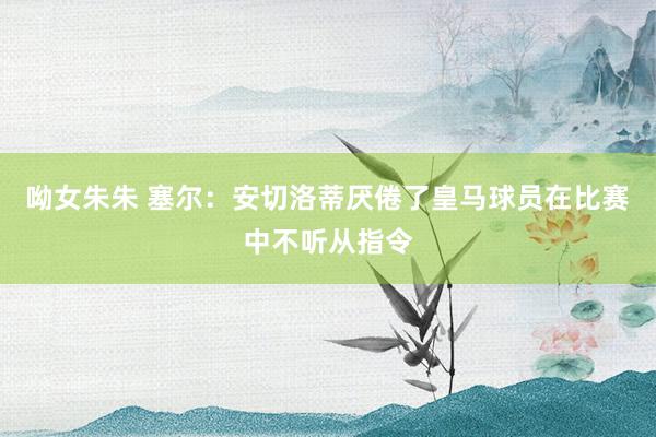 呦女朱朱 塞尔：安切洛蒂厌倦了皇马球员在比赛中不听从指令