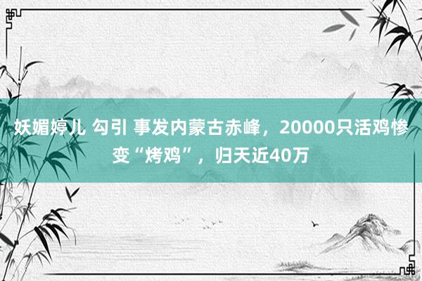 妖媚婷儿 勾引 事发内蒙古赤峰，20000只活鸡惨变“烤鸡”，归天近40万