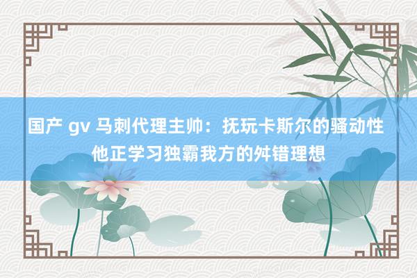 国产 gv 马刺代理主帅：抚玩卡斯尔的骚动性 他正学习独霸我方的舛错理想