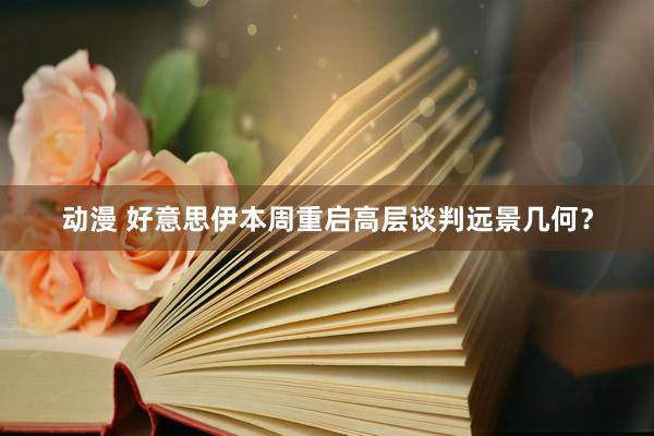 动漫 好意思伊本周重启高层谈判　远景几何？