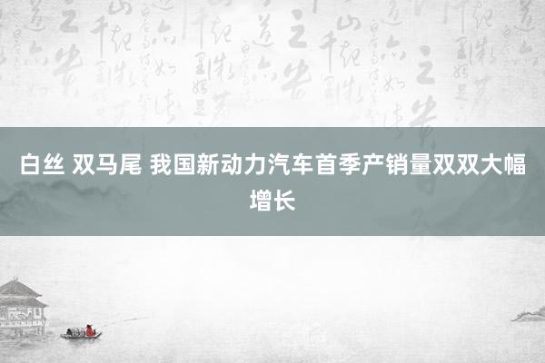 白丝 双马尾 我国新动力汽车首季产销量双双大幅增长