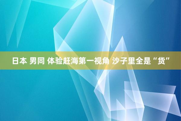 日本 男同 体验赶海第一视角 沙子里全是“货”